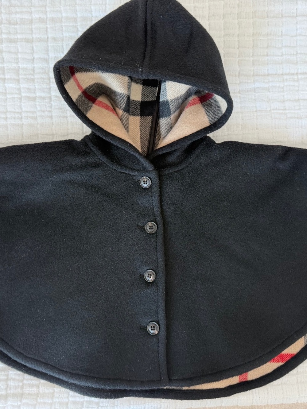 Hooded Burberry coat
